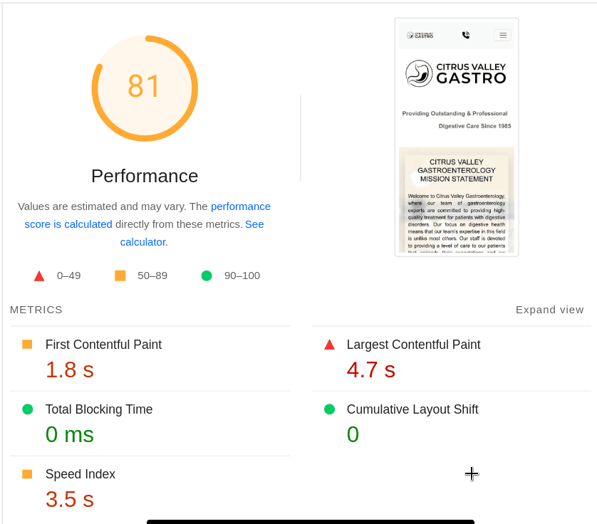 Performance Improvements Before